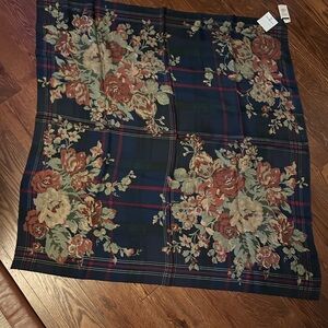 Ralph Lauren Silk Scarf 33x 35 Oversized NWT